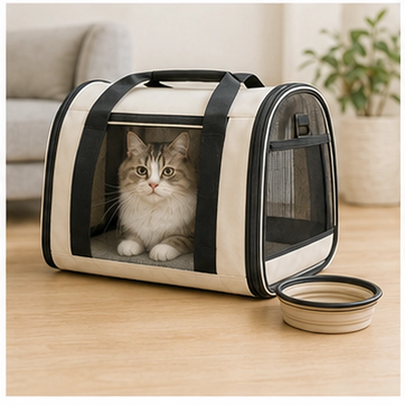キャリーバッグに入った猫ちゃん